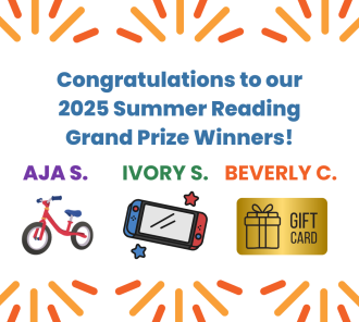 Summer Reading Prize winners annoucement