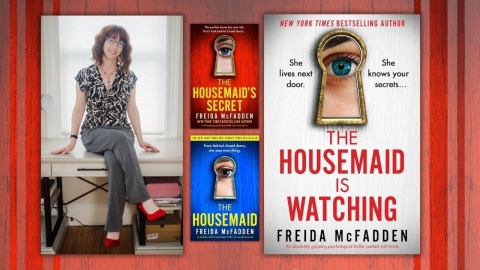 Author image with book covers