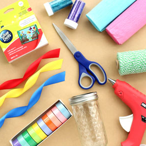 various craft supplies