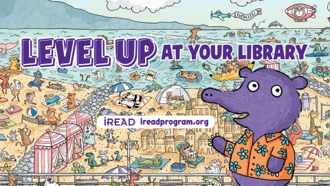 Level Up at your library graphic