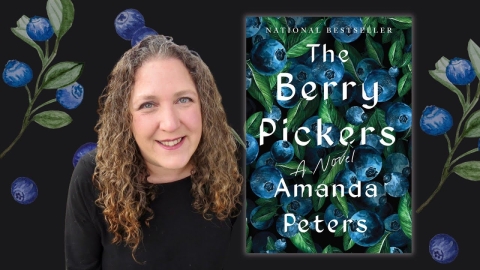 Author image with book cover