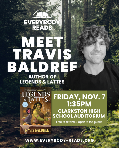 Meet Travis Baldree author image & book cover