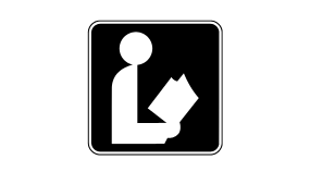 generic black and white library graphic