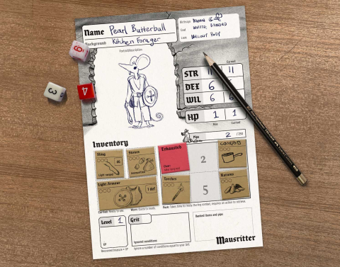 Image for "Mausritter" game sheet