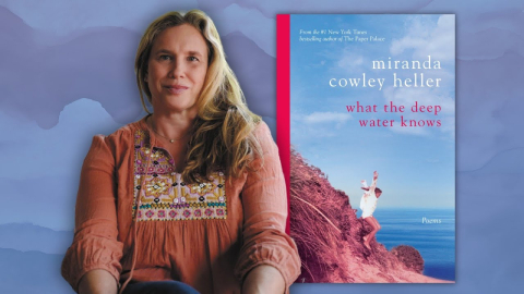 Author image with book cover