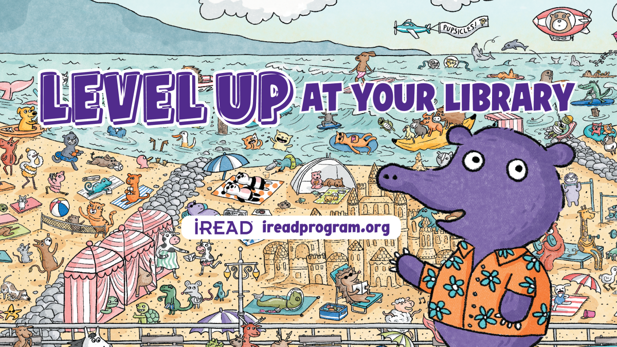 Level Up at your library graphic