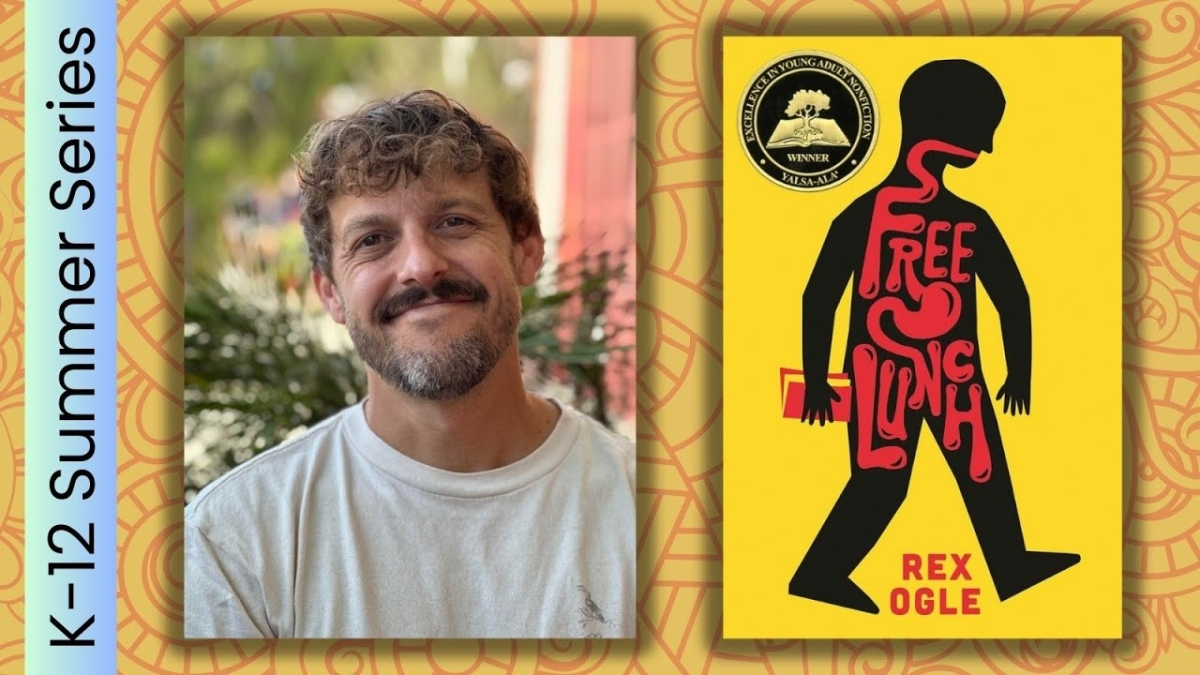 Author image with book cover