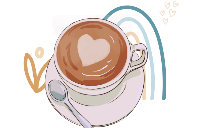 illustrated coffee cup